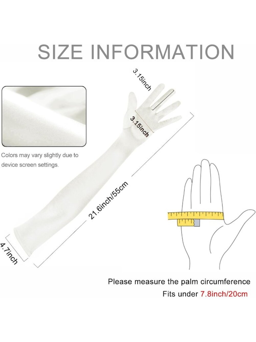 Women's White Long Opera Elbow Length 1920s Halloween Cosplay Bridal Gloves